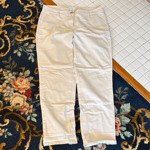 J. Jill Women's Light Cream Straight Leg pants-worn a few times